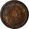 Ekena Millwork Kaya Ceiling Medallion (Fits Canopies up to 5 1/4"), Hand-Painted Rust, 23 5/8"OD x 1 1/2"P CM23KARUS - alternate 1